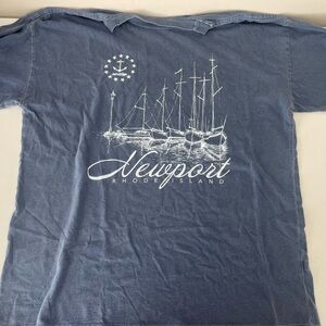 pacsun blue and white newport rhode island t-shirt